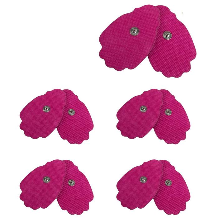 Large Pink Snap On Reusable Self-Adhesive Replacement Tens Unit Electrode Pads - Image 5