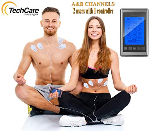 Tens Unit Muscle Stimulator EMS 12 Massage Modes Full Body Back Pain Relief(SILVER) - Image 8