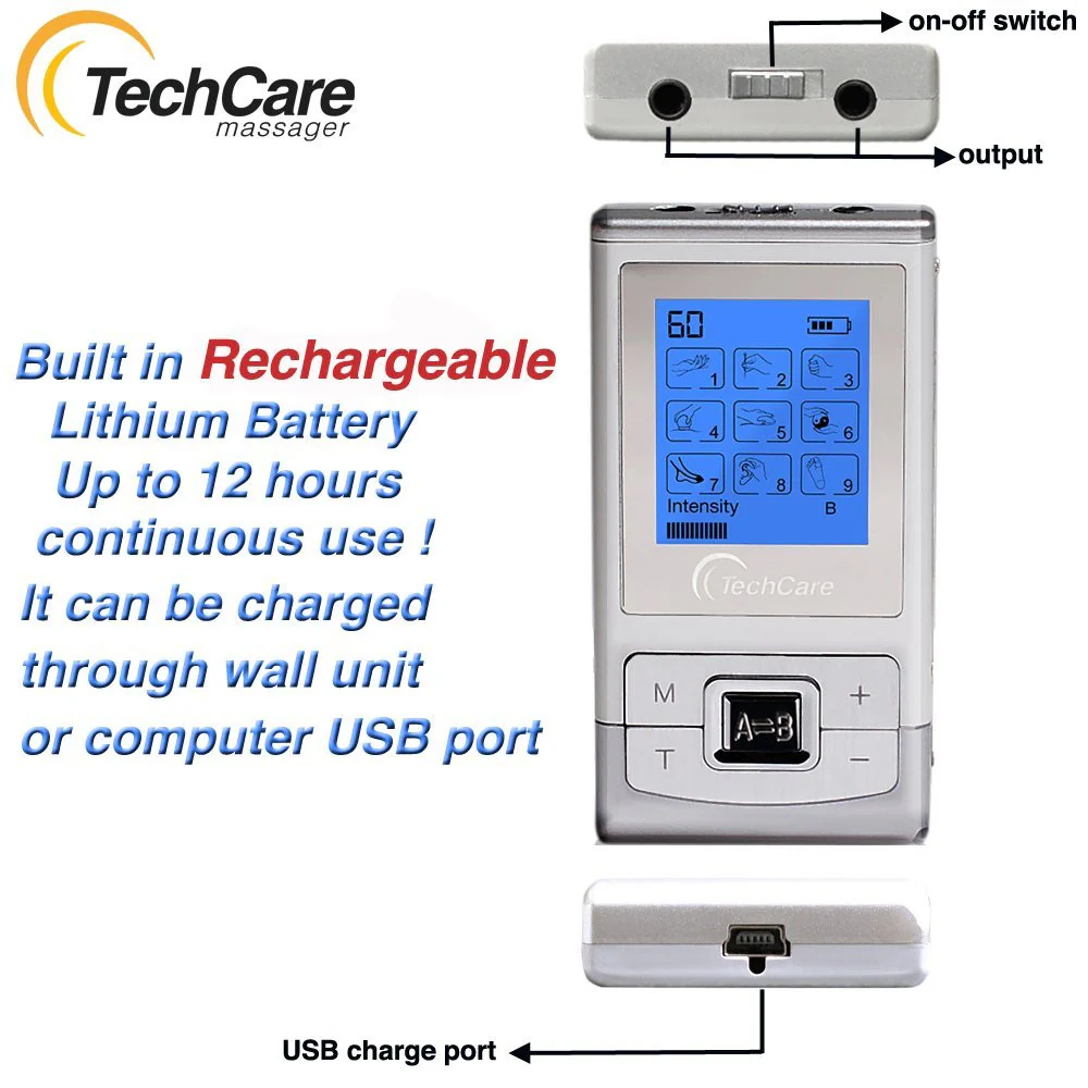 TechCare SE Tens Unit 9 Modes A - B Channel - Image 4