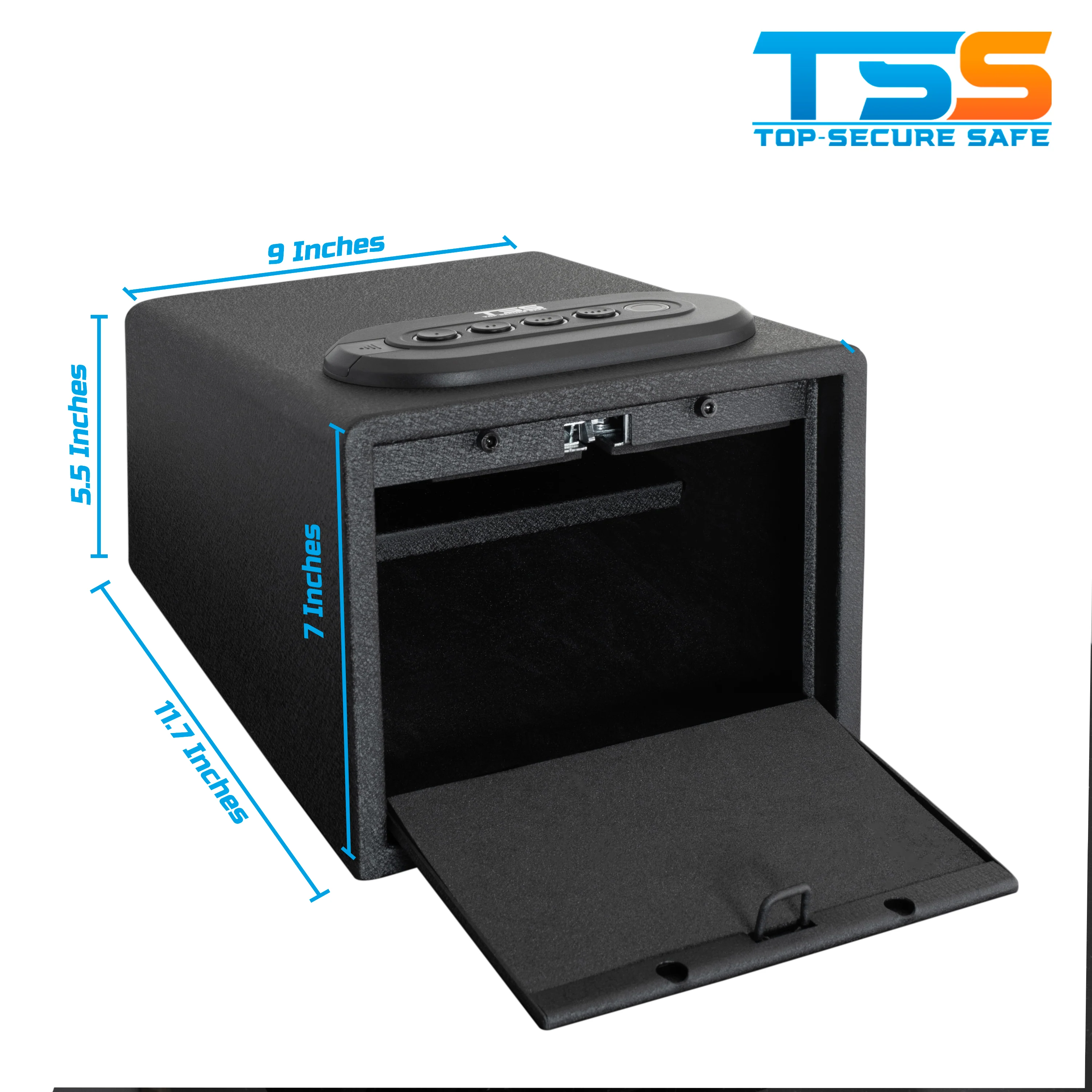 Gun Safe [High Capacity] Lock Box Cabinet Case Handgun Ammo Firearm Vault Safety Multiple Pistols Weapon Cache Arsenal [Fits 4 Pistols] - Image 2