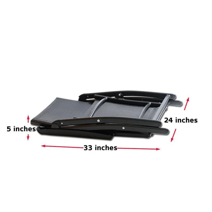 Heavy Duty Adjustable Reclining Folding Chair Outdoor Indoor Garden Pool Steel Camping Deck Backyard Chairs (12) - Image 4