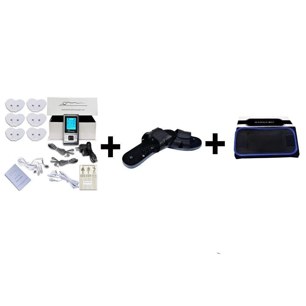 TechCare SE Tens Unit + Shoe + Belt + 6 Pads