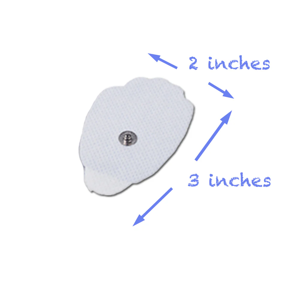 Techcare 10 Pairs (20 )Replacement Electrodes Pads Bundle With (2oz) Spectra Gel - Image 2