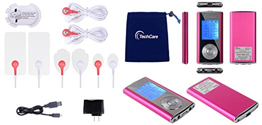 TechCare Mini 10 Modes Massager Tens Unit Muscle Stimulator Machine with Hard Case - Image 4