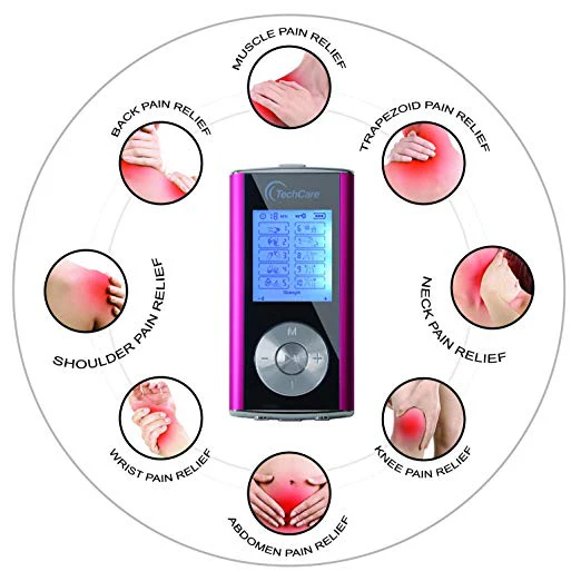 TechCare Mini 10 Modes Massager Tens Unit Muscle Stimulator Machine with Hard Case - Image 7