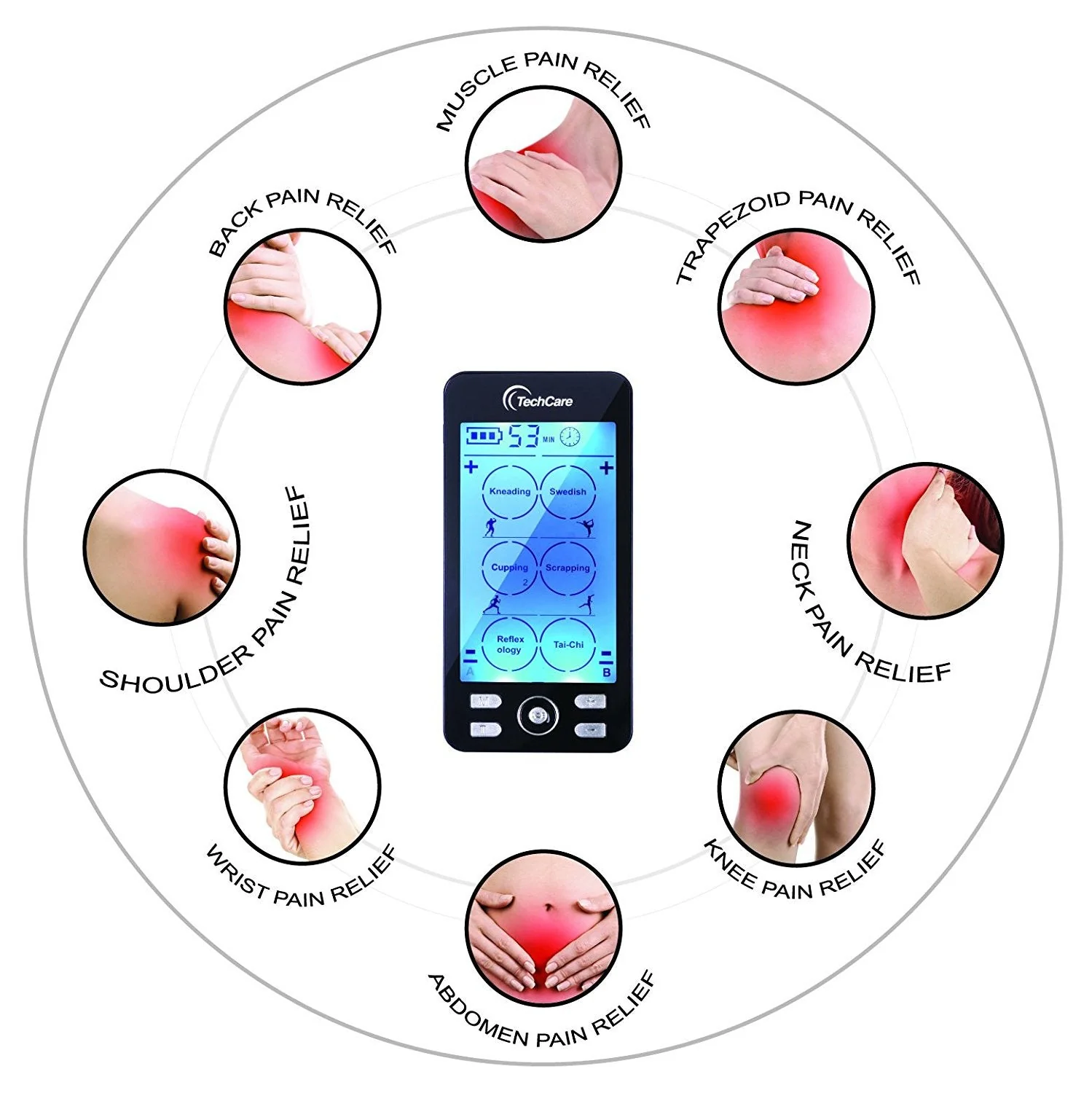 TechCare Plus 24  Tens Unit + Foot Massager Mat - Image 3