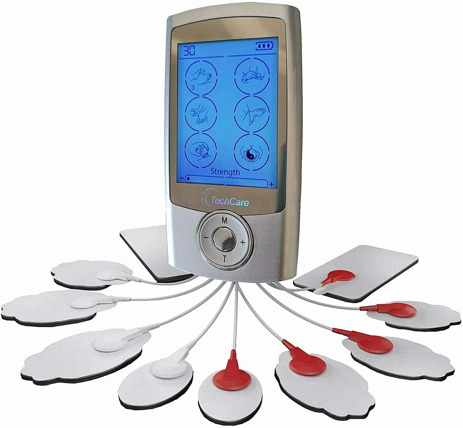 TechCare Pro 24 Modes Tens Unit + 6 pads With Foot Massager Mat - Image 3