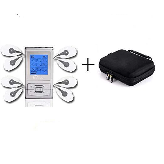TechCare SE Dual Channel 9 Modes Portable Tens Unit Machine Device with with Protective Cover Case