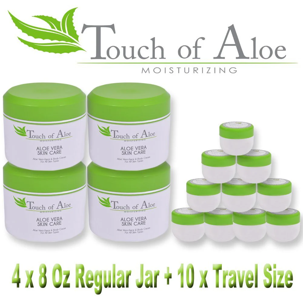 Touch Of Aloe Skin Care Moisturizing Cream 8 Oz Skin Care Jar Best Remedy Skin Repair Cream - Image 14