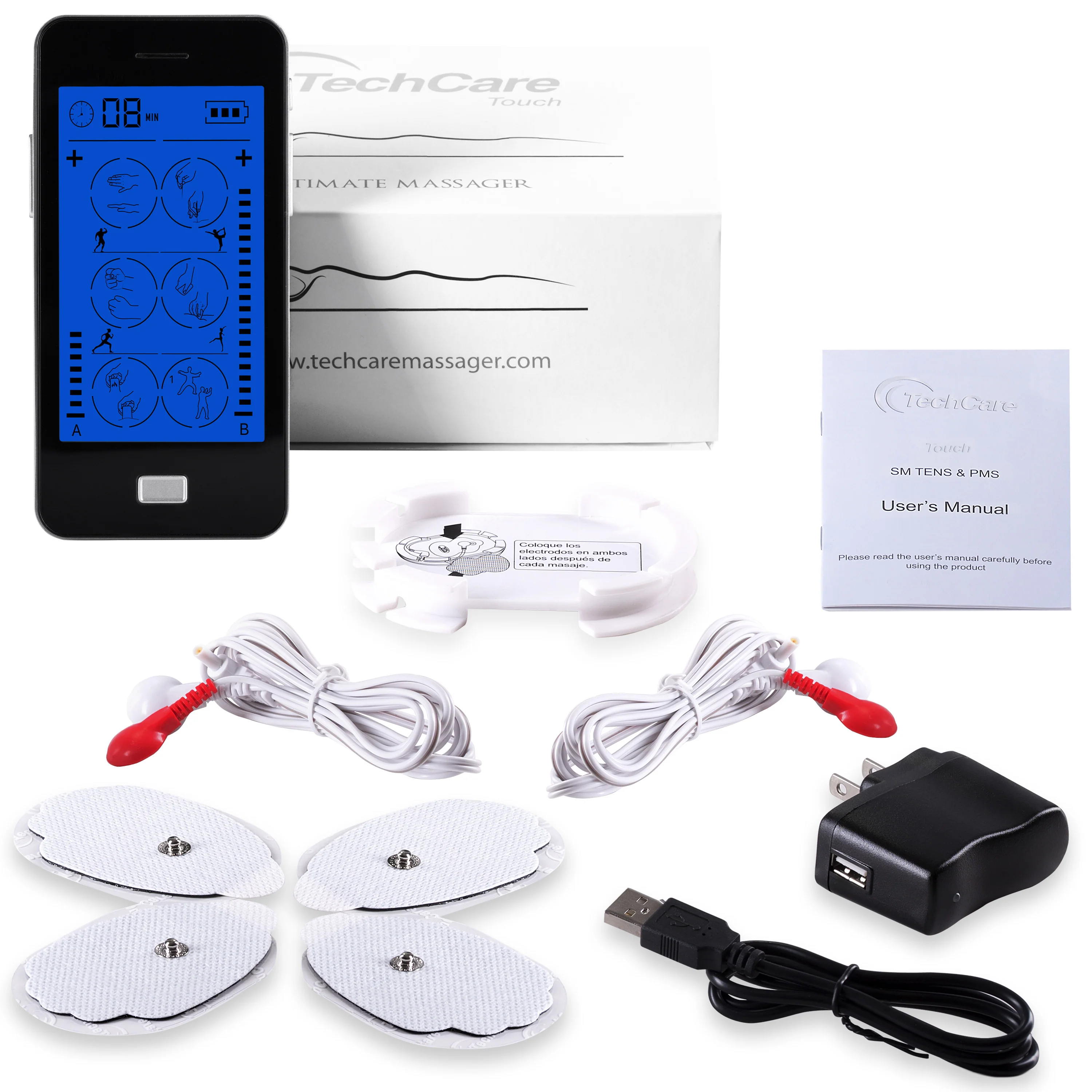 TechCare Touch 24 Modes Tens Unit Touchscreen - Image 3
